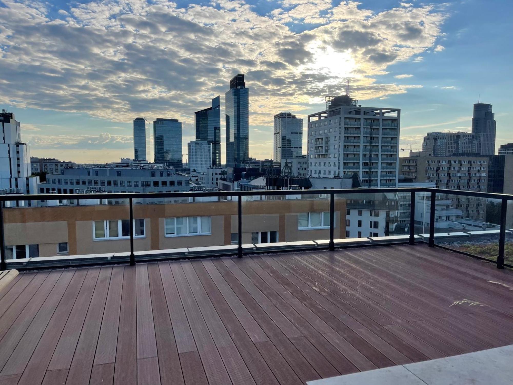 Sienna 65 - Taras Na Dachu Z Panorama 360 Na Warszawe -Roof Terrace With A Beautiful View - Prywatny Balkon - Private Balcony - Better Rental Варшава Екстериор снимка